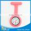 Promotional items silicone cheap brooch quartz doctor watch