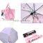 21"*8k manual open mini 3 folding handbags umbrella