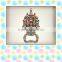35*20mm custom house shaped keychain manufacture with keyring