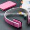 Light-weight Stereo Bluetooth 3.0 Wireless Headphone with noise cancelling Microphone