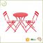 Multiple color available easy storage cheap outdoor patio folding morden bistro set