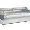 Supermarket Platform Self Service Fresh Meat Refrigerated Display Freezer