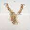 New coming chunky gemstone women costume statement necklace