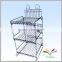 Floor metal stand multilayer wall mounted shelf with drawer