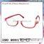 Vivid color lunar half-rim mat coating eyewear