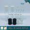 10ML clear roll on glass bottle with white plastic cap and glass roller ball