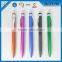 Promotional Click Plastic Ballpoint Pens ,Multicolor Plastic Pens With Logo