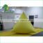 Water Park Equipment Inflatable Buoy / Custom Shape And Logo Marker Yellow Triangle Buoy
