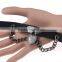 Punk Heart Pendant Chain Spike Collar Gothic Leather Choker Buckle Necklace