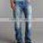 Destroy Washed 100 Cotton Light Blue Men's Gently Flare Denim Jeans