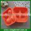 High quality 4 holes sphere shape ice cube tray silicone ice ball mold