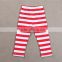 2015 New design girls clothes set t-shirt and stripes pants christmas baby clothes wholesale price TR-CA48