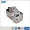 Faux leather Folding Storage Ottoman Bench with lines