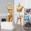 Fashion designer full body big breast lingerie female gold mannequin