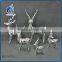 2016 animated silver ceramic reindeer for christmas decoration