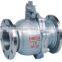 High Temperature wheel Flange three way WCB ball valve in china