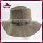 Two Tone Herringbone Panama Hat with Bronze Keychain