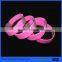 laser engraving silicone id wristband with stainless steel plate