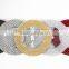 wholesales clear glass underplate with gold /silver painted edge for wedding