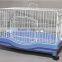 Ekia Pet White Steel And Blue Plastic Bottom Small Animal Cage For Rabbit