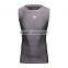 New Men's Skin Compression Sleeveless Shirts Gym Workout Golf Training Running Fitness Tights Sports Tank Top Golds Men T Shirt