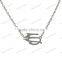 Rhodium and 18k gold plated fashion Zodiac pendant necklace - Virgo