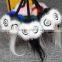 Wholesale hot sale mink fur cute owl shaped key chain/ keyring/ key finder/ key fob