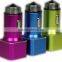 Aluminum Mini Micro Dual USB Car Charger Escape Equipment Metal Safety Hammer Shape Nipple Car Charger For Mobile Devices