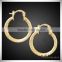 Top Design Copper Simple Gold Round Earring Designs for Women