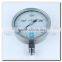 High quality 160mm stainless steel bottom connection high pressure gauge 4000bar