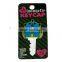new arrival delicious hamburger shape soft pvc key holder necklace