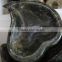 Charming natural labradorite stone heart shape ashtrays
