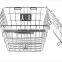 good quality factory price fashionable durable steel electric bicycle baskets