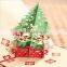 3D paper cut greeting card for christmas Merry christmas wishes card