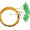 waterproof SC apc singlemode fan-out fiber optic pigtail,bundle 12 cores sc fiber pigtails