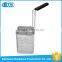 Commercial grade stainless steel deep strainer pasta cooker basket