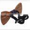 factory wholesale handmade mens bow ties Wood tie