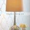 wholesale smoke gray bubble table light with transparent lamp stand ane beige round shade for reading