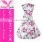 Wholesale Newest Floral Print Fabric Women Fabric Dress
