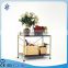 Hot sale Portable wooden display flower shelf