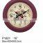 hot selling round old style 16inch plastic wall cloc