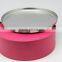 clear big round tin box with hinged for cookie biscuit tin can