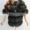 2015 factory direct sale fashion short winter racoon women vest