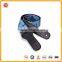 leather guitar strap ends and custom logo cotton material jean guitar strap acoustic guitar strap