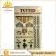 custom made flash foil hands gold Indian henna tattoo designs