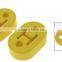 Black grommet/nylon fasteners made by ZX