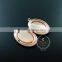 32*22MM rose gold plated brass oval photo locket vintage style fold photo locket pendant charm 1120013