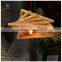 Home indoor lighting wooden shade hanging chandelier pendant light