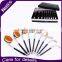 9pcs New High quality silver face brushes makeup set
