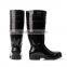 black color pvc injection men outdoor safety working boots for miners